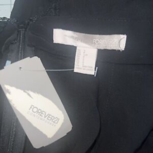 Forever 21 Sexy Lace Accent Black Jumpsuit S - Picture 7 of 8